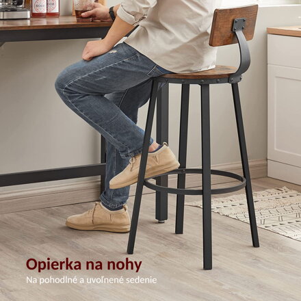 Barové stoličky s opierkou do kuchyne drevené Barové stoličky s opierkou drevené na predaj