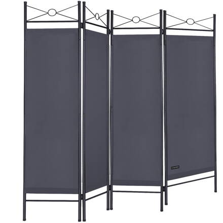 Paravan LUCCA, 163x180cm, antracit