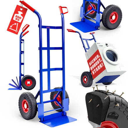 Rudl sklápěcí CART, max. 200kg, modrá