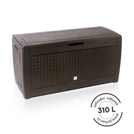 Odkladací box MATUBA 310L, 119x48x60cm, hnědá