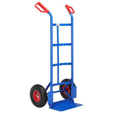 Rudl sklápěcí CART s nafukovacími pneumatikami, max. 200kg, modrá